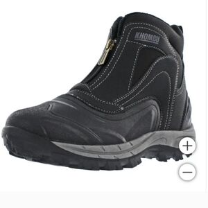 Khombu Men's Mason Run Waterproof Zip-up Hiker Boots Black New